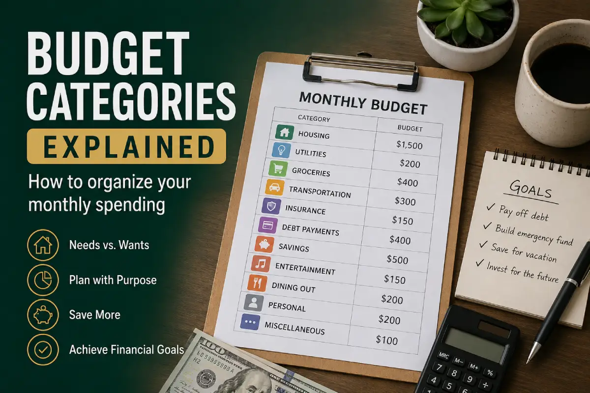Budget categories explained: How to organize your monthly spending