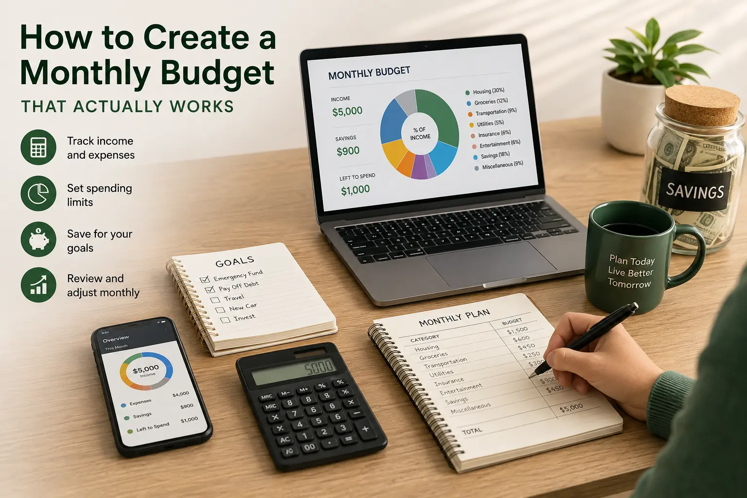 How to create a monthly budget that actually works