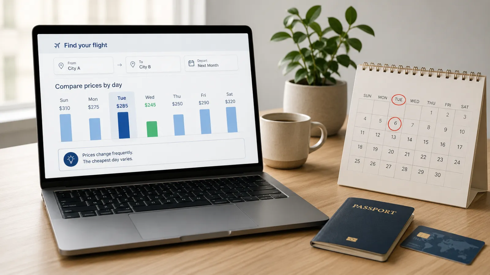 Why tuesday is not always the cheapest day to book flights